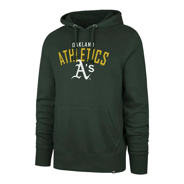 men's cashmere sweaters-Men's Oakland Athletics Outrush Headline Hoody