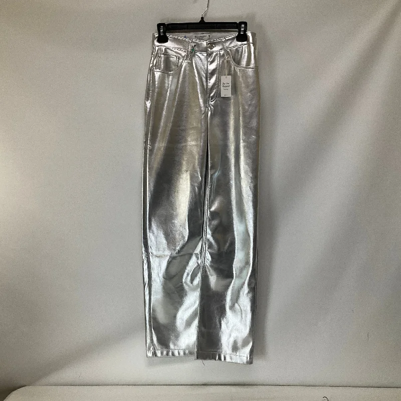 men's winter coats-Pants Other By Abercrombie And Fitch In Silver, Size: 0