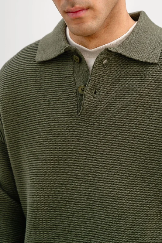 men's oxford shoes-SOFT POLO SWEATER