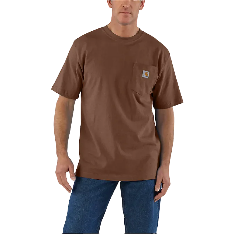 men's wool tees-Men's Short-Sleeve Workwear Pocket T-Shirt