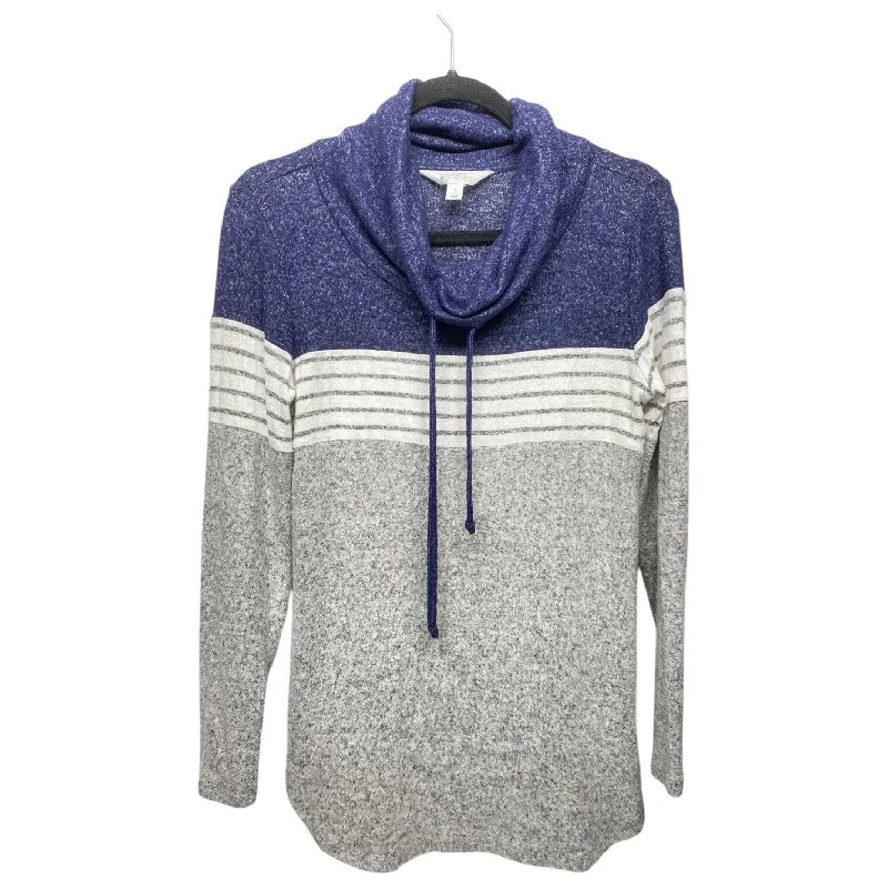 men's striped hoodies-Sweatshirt Collar By Market & Spruce In Striped Pattern, Size: S