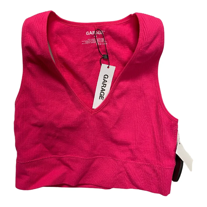 men's twill vests-Top Sleeveless By Garage In Pink, Size: S