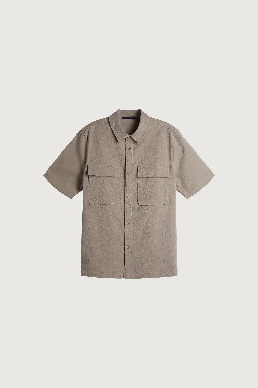 men's wool vests-SHORT SLEEVE UTILITY SHIRT