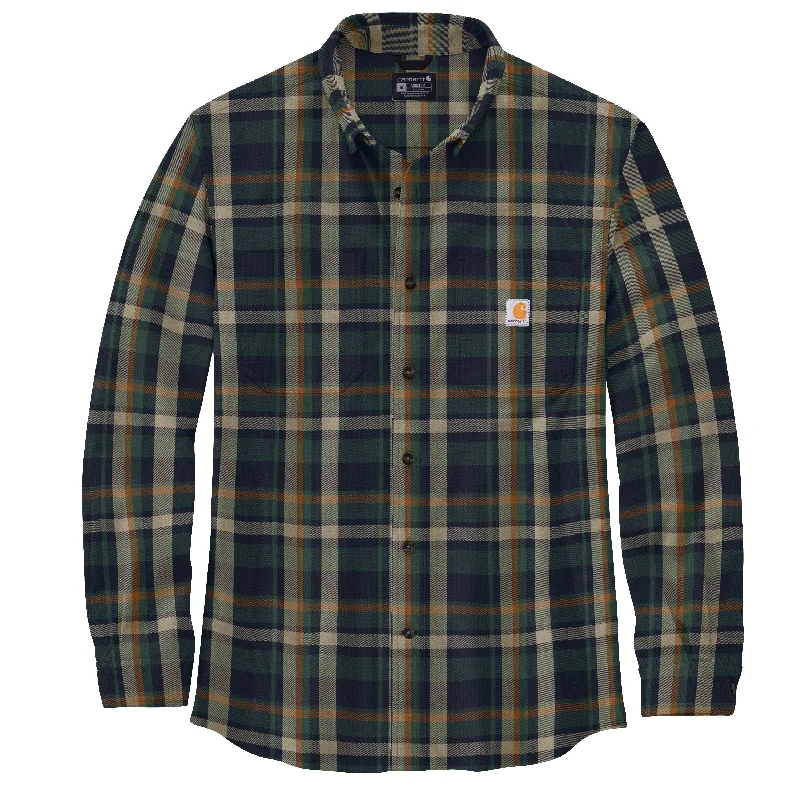 men's plaid hoodies-Carhartt Midweight Rugged Flex Flannel Long Sleeve - Mens