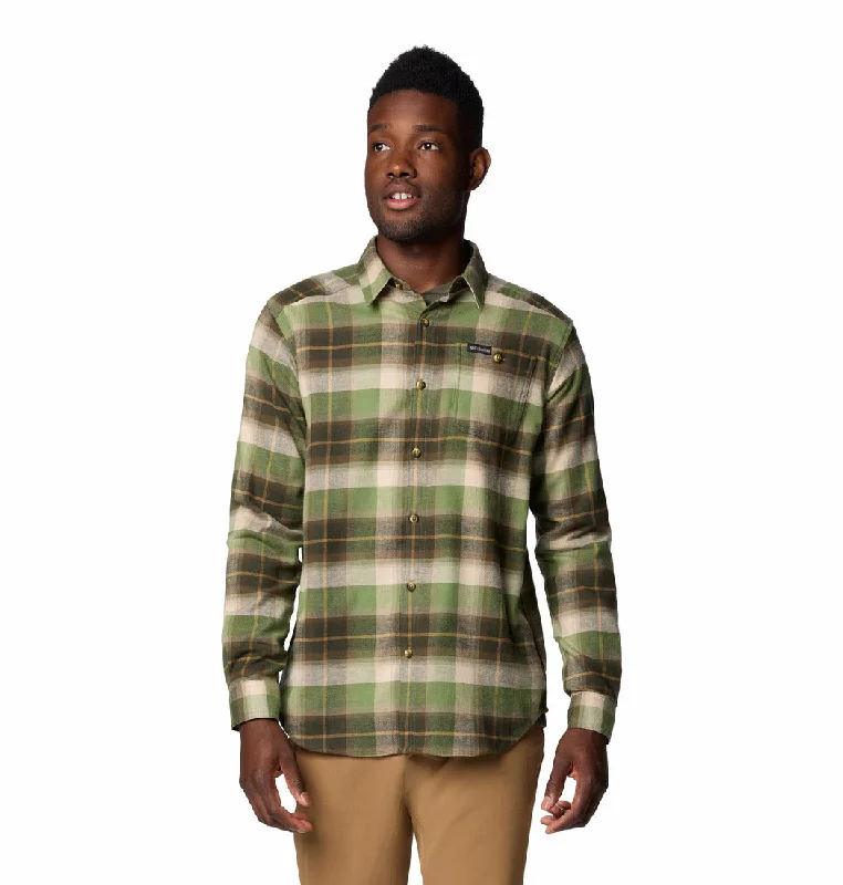 men's slim hoodies-Columbia Cornell Woods Flannel Long Sleeve - Mens