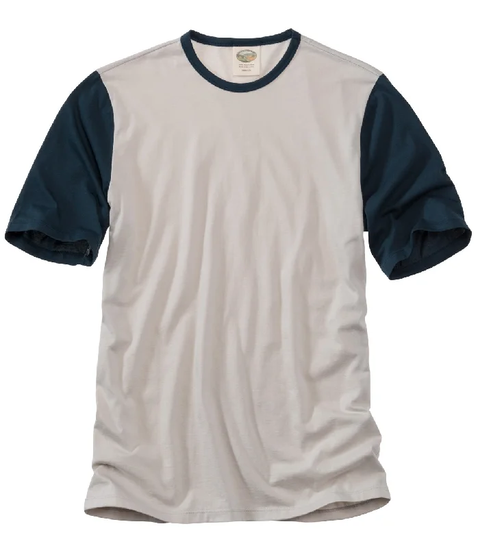 men's softshell tees-Cotton Crew Neck Tee - Short Sleeve