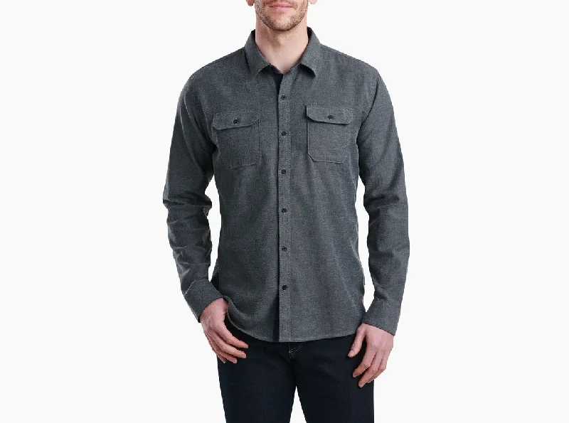 men's plaid polos-Descendr™ Flannel Long Sleeve Shirt (Men's)