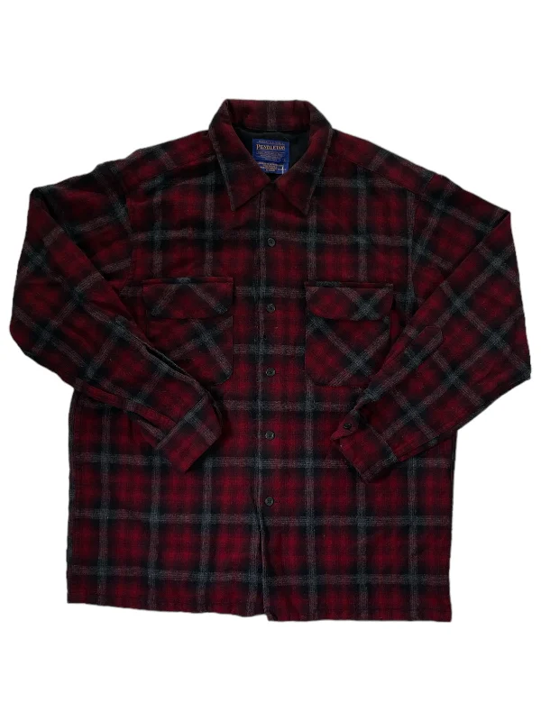 men's slim sweaters-Mens Wool Flannel Shirt