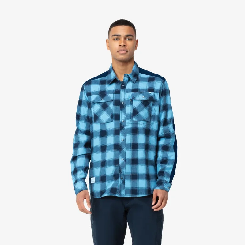 men's slim tees-Norrona Svalbard Flannel Shirt Men's