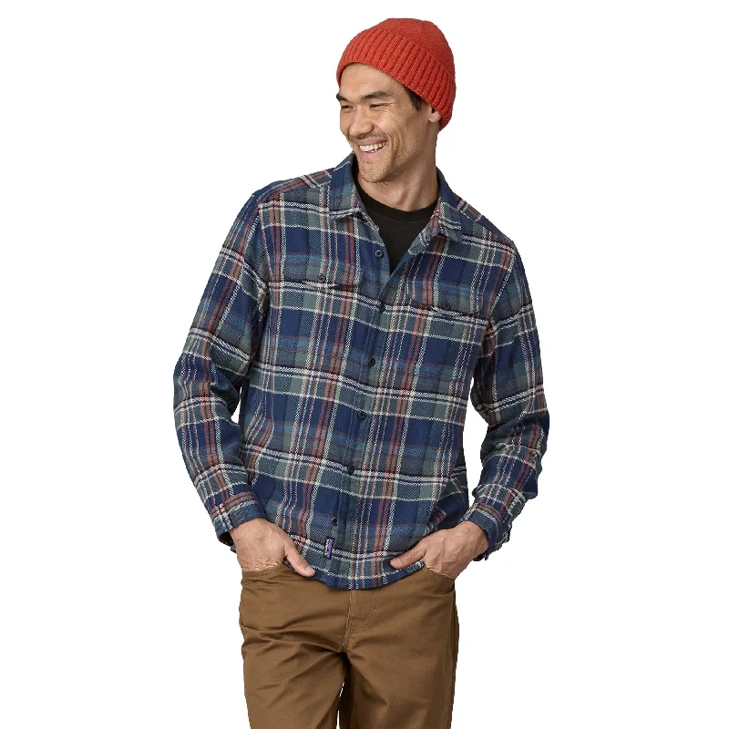 men's white hoodies-Patagonia Midweight Fjord Long Sleeve Flannel - Mens