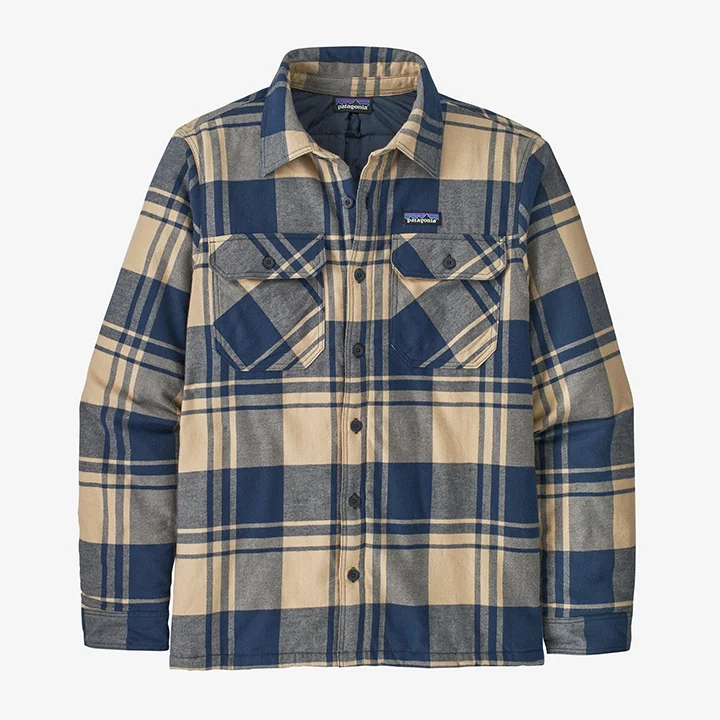 men's checkered sweaters-Patagonia Fjord Flannel Insulated Flannel Shirt Mens