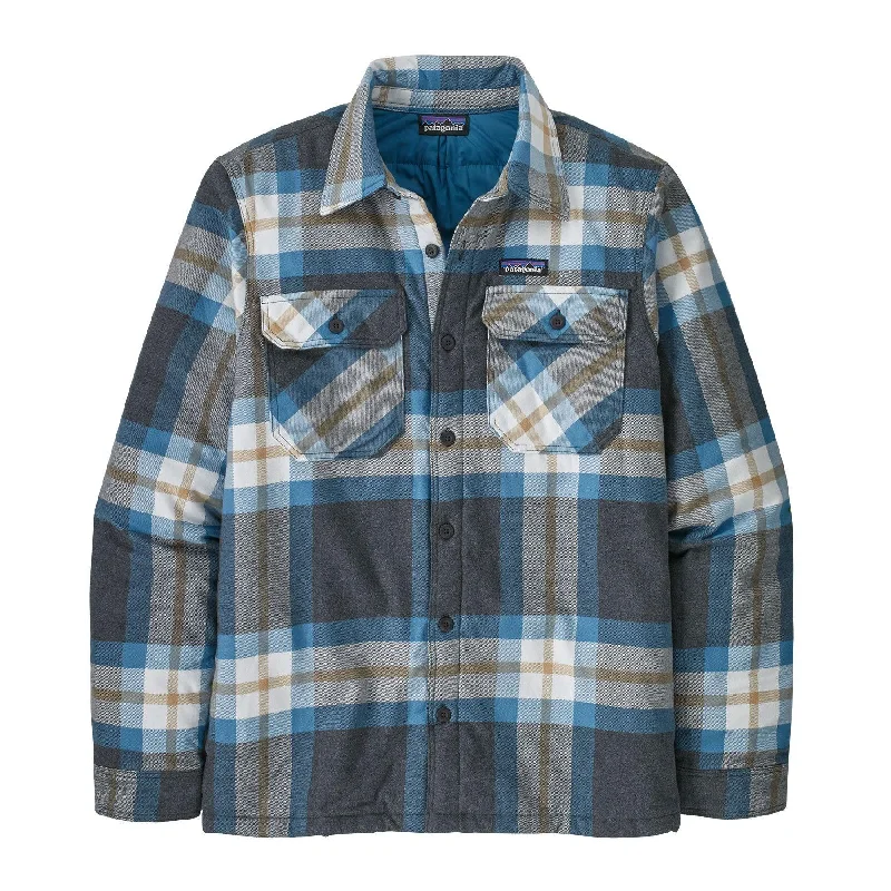 men's twill shorts-Patagonia Men's Insulated Organic Cotton Midweight Fjord Flannel Shirt