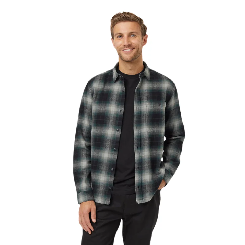 men's twill sweaters-Tentree Men's Forest Flannel Shirt