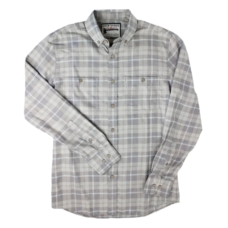 men's hiking tees-Woodsman Flannel Shirt Rocky Mountain