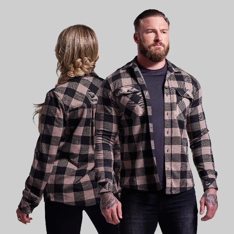 men's leather jackets-Woodsman Stretchy Flannel (Axe)