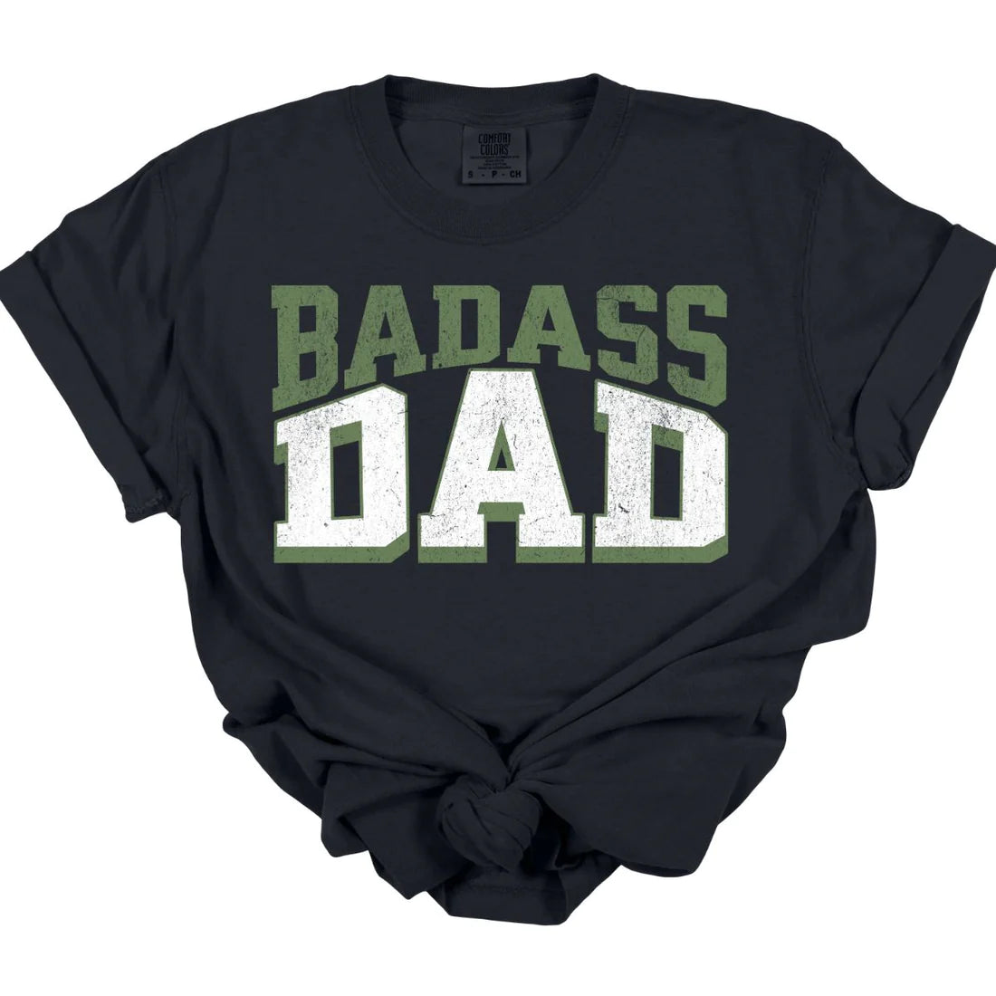 men's checkered shorts-Bad Ass Dad Tee *MADE TO ORDER*