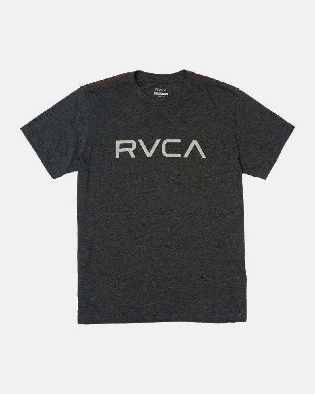 men's striped sweaters-Big RVCA Tee - Black/Grey