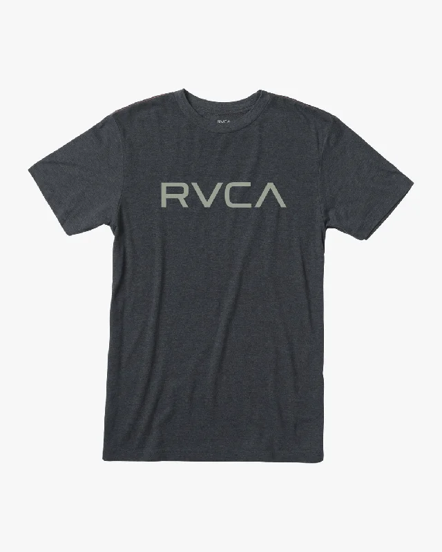 men's cotton polos-Big RVCA Tee - Black/Green