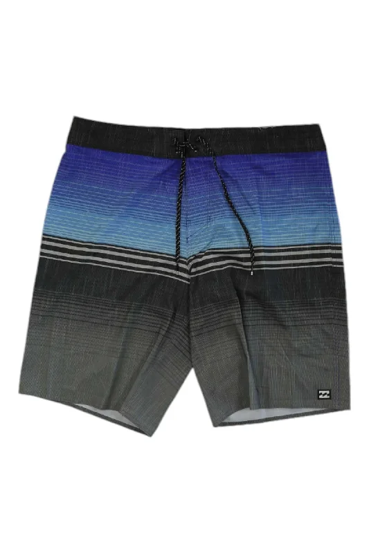 men's white shorts-Billabong Men's All Day Heather Stripe Pro Boardshort