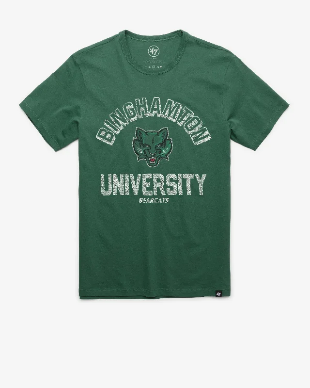 men's leather hoodies-BINGHAMTON BEARCATS RETROGRADE '47 FRANKLIN TEE