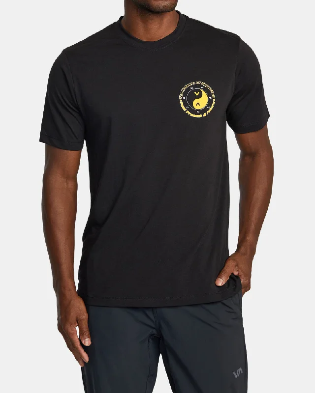 men's white polos-Circle Of Balance Tee - Black