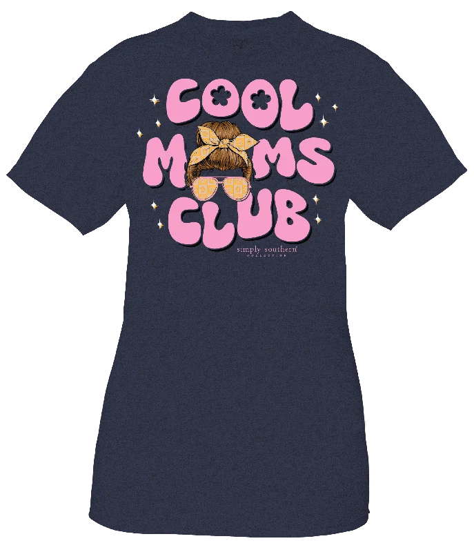 men's lightweight shorts-Simply Southern Cool Moms Club T-Shirt