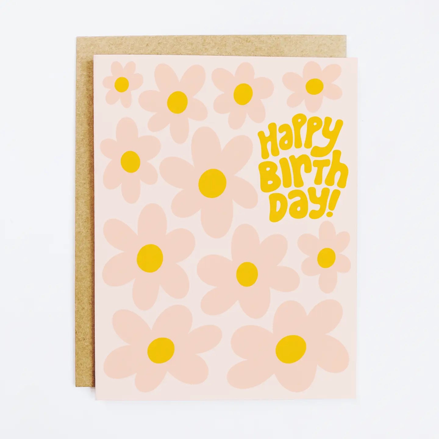 men's striped hoodies-Daisy Greeting Card