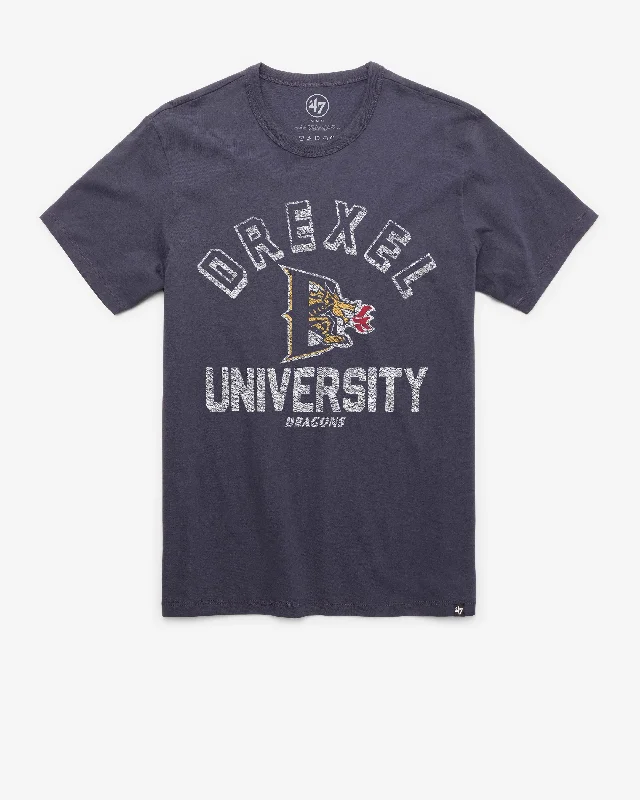 men's performance jackets-DREXEL DRAGONS RETROGRADE '47 FRANKLIN TEE