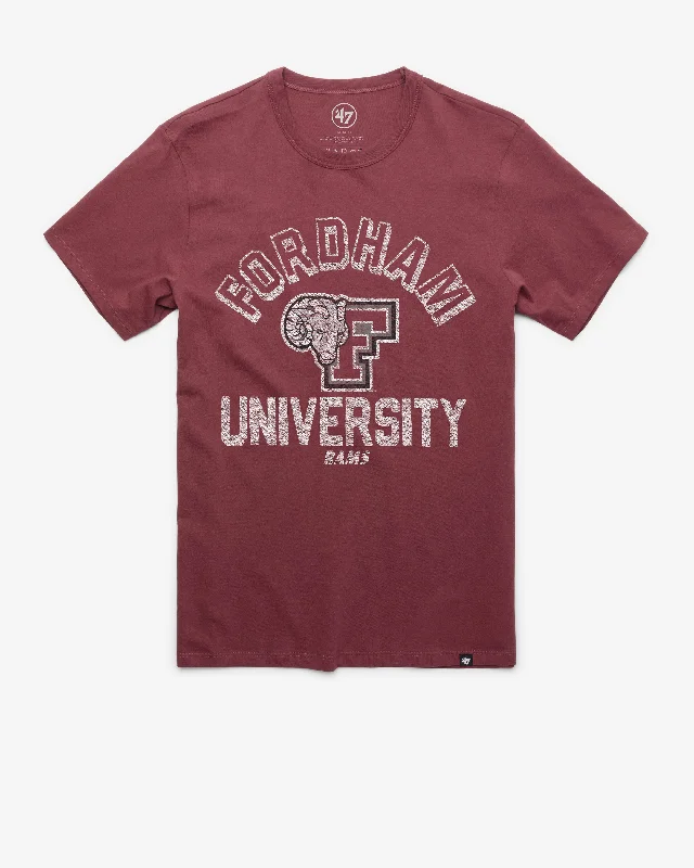 men's athletic shorts-FORDHAM RAMS RETROGRADE '47 FRANKLIN TEE