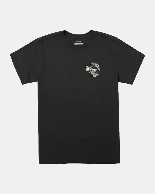 men's cotton hoodies-Hawaii Motors Tee - Pirate Black