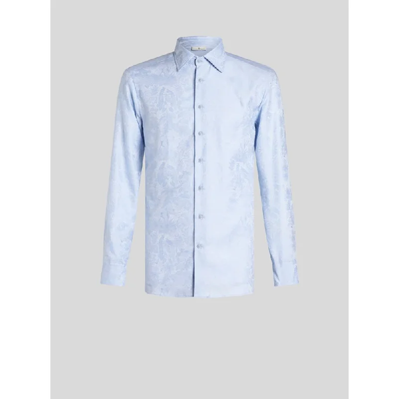 men's striped jackets-JACQUARD SHIRT