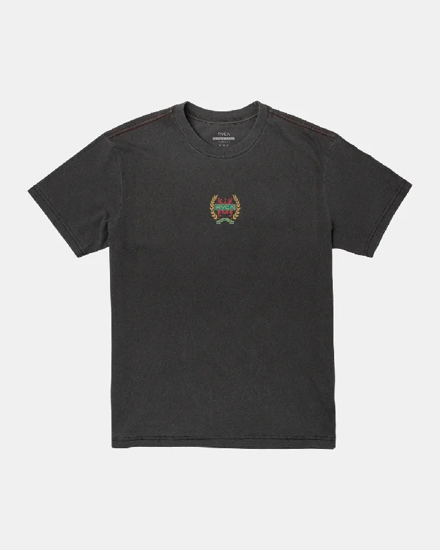 men's hiking polos-Laurels Tee - Black