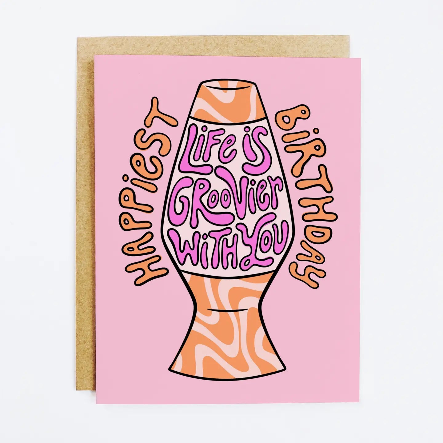 men's wool socks-Lava Lamp Greeting Card