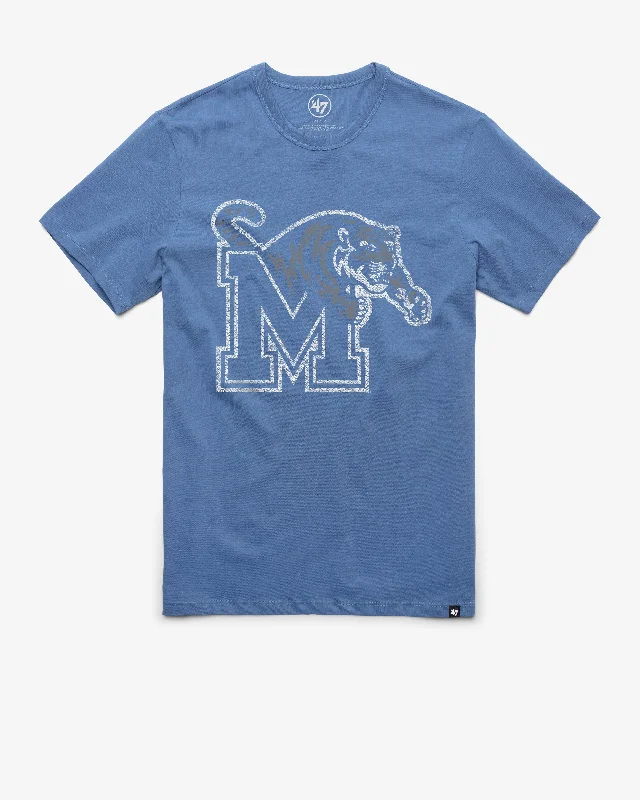 men's cotton shorts-MEMPHIS TIGERS PREMIER '47 FRANKLIN TEE