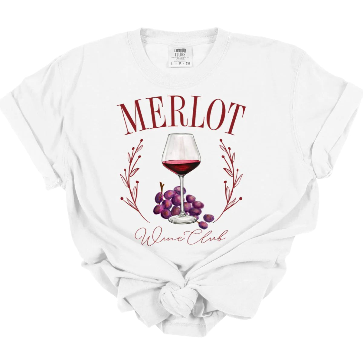 men's quilted jackets-Merlot Wine Club Tee *MADE TO ORDER*