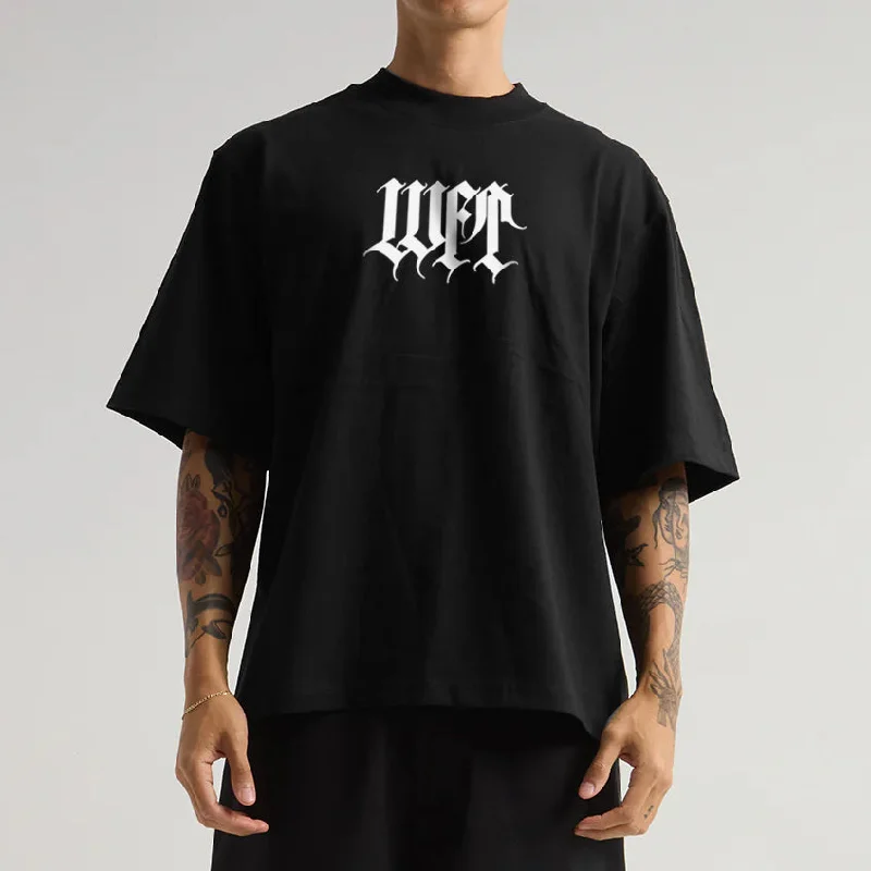 men's checkered tees-Mystik Pump Tee - Black