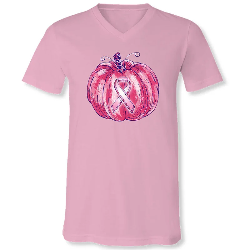 men's white jackets-SALE Sassy Frass Cancer Pink Pumpkin Canvas T-Shirt