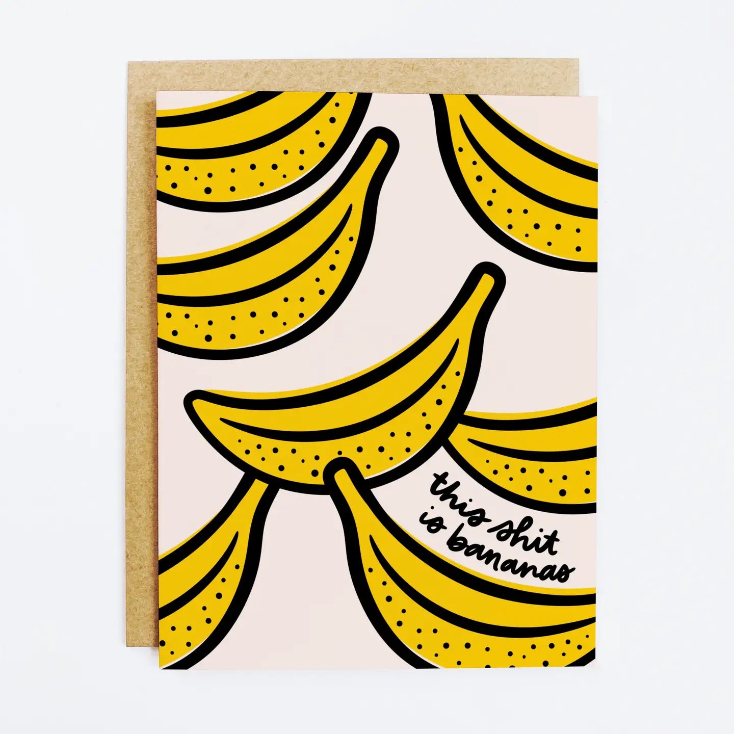 men's wool hoodies-Sh*t Is Bananas Greeting Card