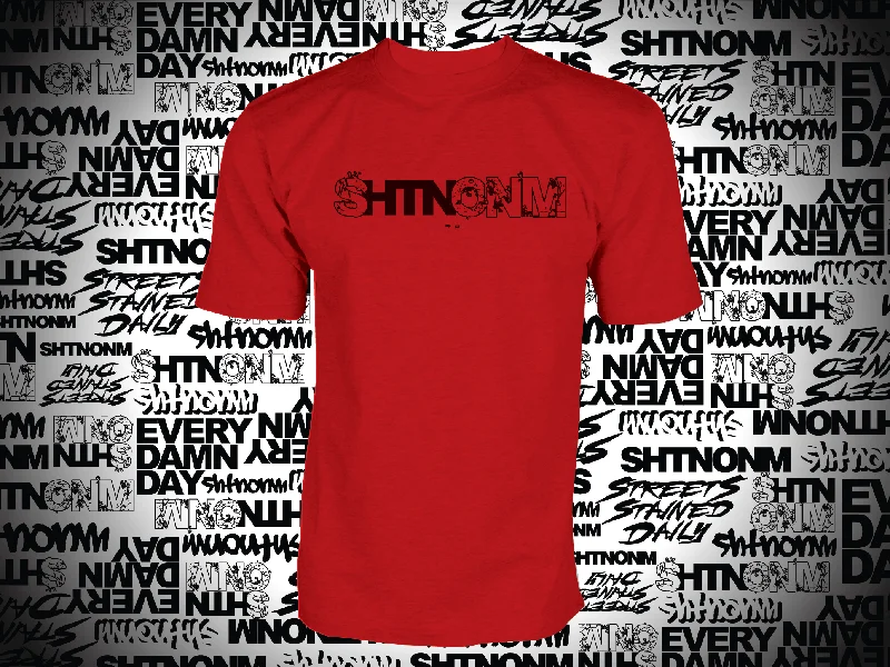 men's slim jackets-SHTNONM- TATTOO TEE