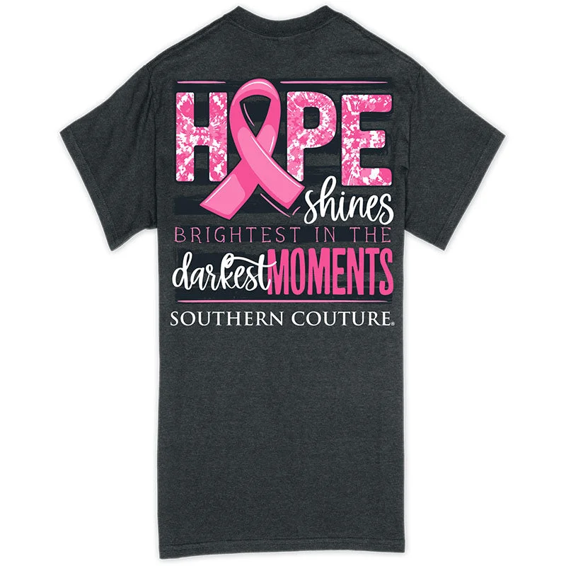 men's leather sweaters-Southern Couture Classic Hope Shines Cancer T-Shirt