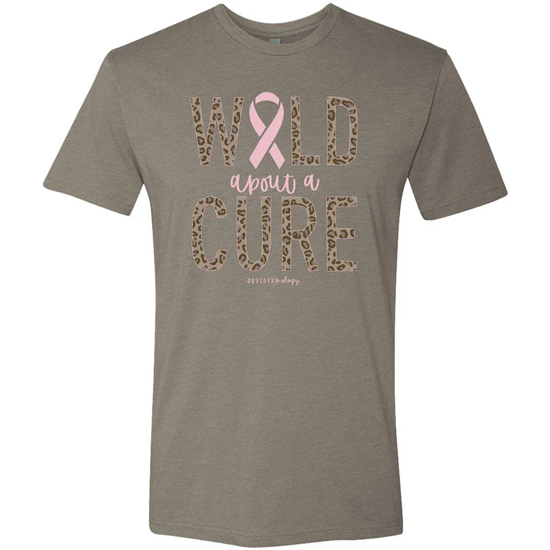 men's twill jackets-Southernology Statement Wild About a Cure Cancer T-Shirt