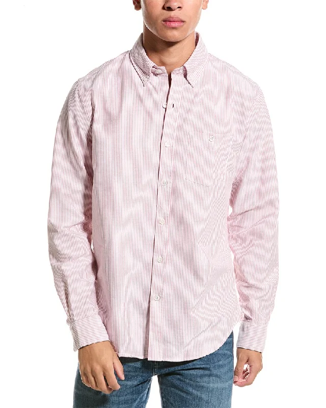 men's ribbed hoodies-Todd Snyder Slim Fit Favorite Oxford Shirt