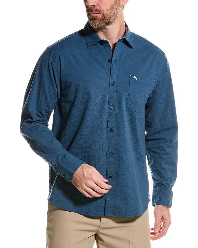 men's lightweight sweaters-Tommy Bahama Nova Wave Seersucker Shirt