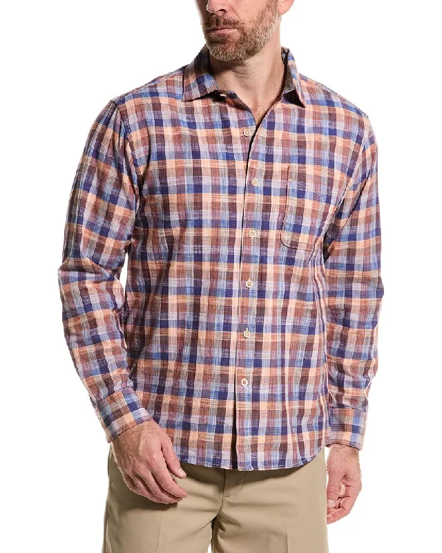 men's checkered jackets-Tommy Bahama Sand Dune Check Shirt