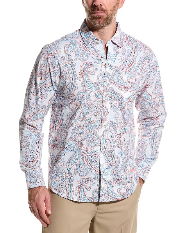 men's cotton hoodies-Tommy Bahama Siesta Key Paisley Tides Shirt