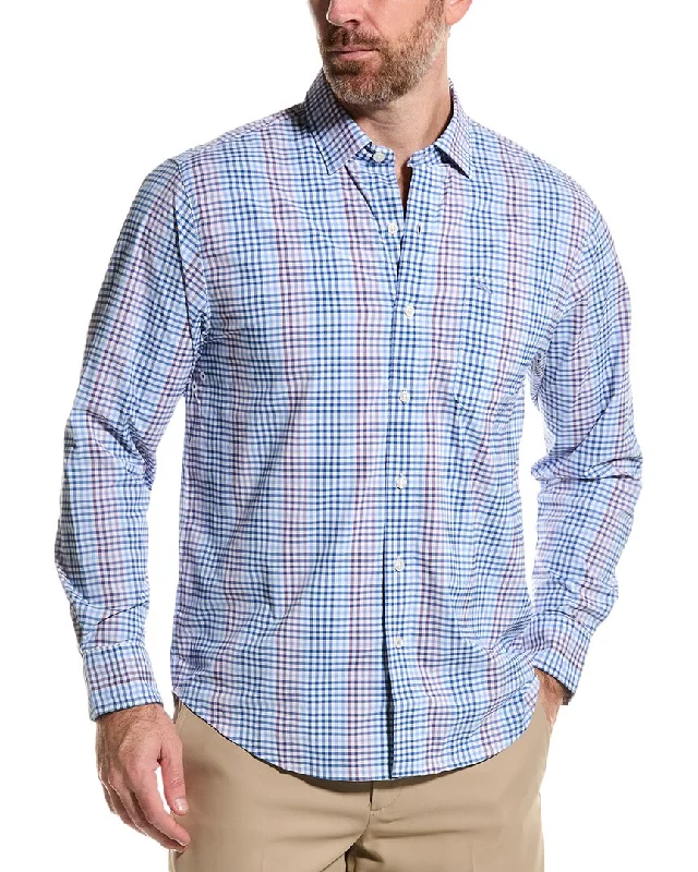 men's casual jackets-Tommy Bahama Siesta Key Sandbar Check Shirt