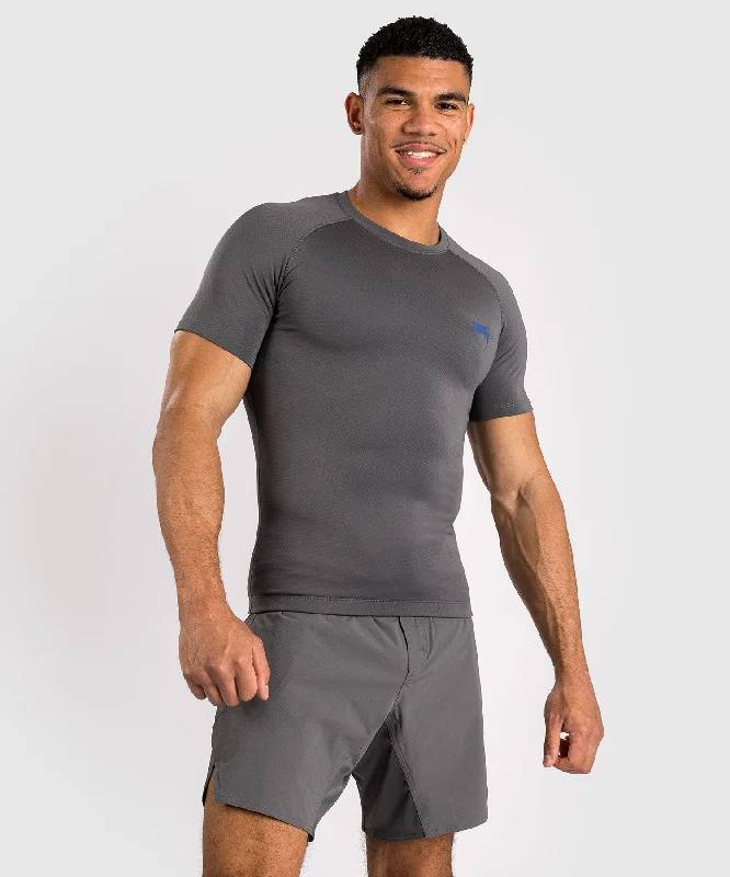 men's formal suits-Venum Contender Men’s Short Sleeve Rashguard - Grey