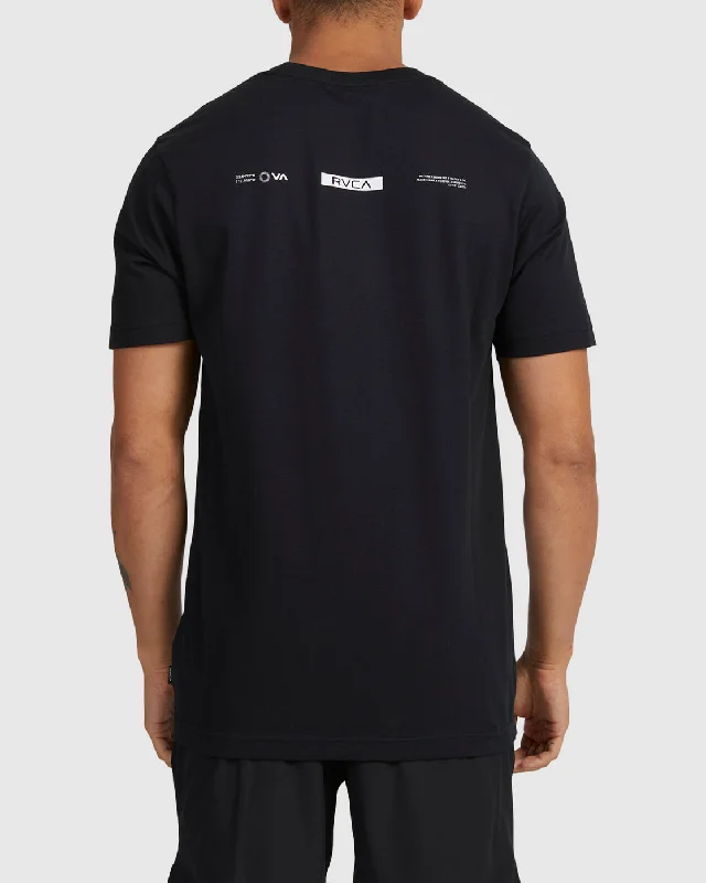 men's slim sweaters-Vortex Tee - RVCA Black