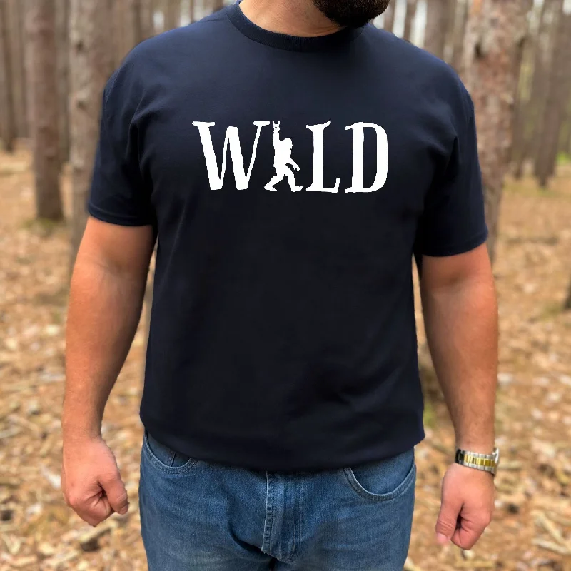 men's cotton vests-Wild Bigfoot Graphic Tee Tshirt *UNISEX FIT*