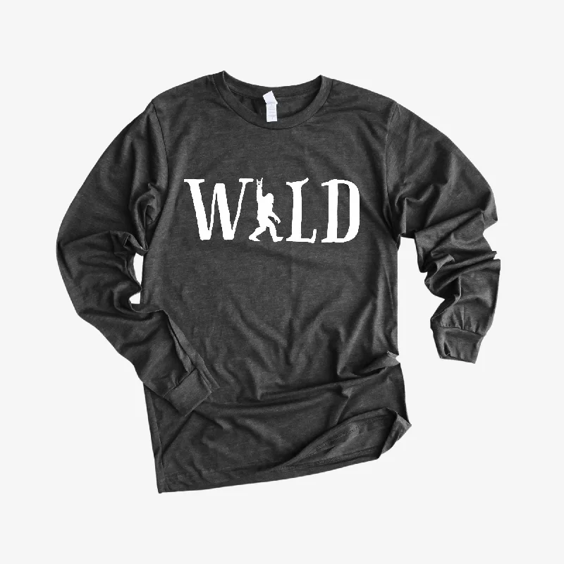 men's ribbed sweaters-Wild Bigfoot Long Sleeve  *UNISEX FIT*